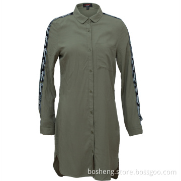 Latest Design Plain Casual Plus Size Women Dress